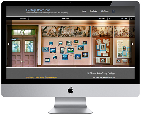 MSMC Virtual Heritage room tour iMac mockup