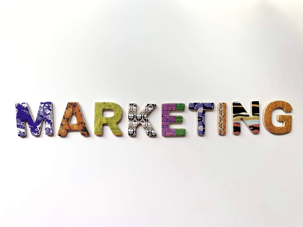 colorful letters that spell marketing